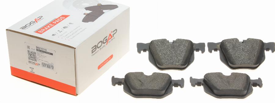 BOGAP B8210110 - Гальмівні колодки, дискові гальма autocars.com.ua