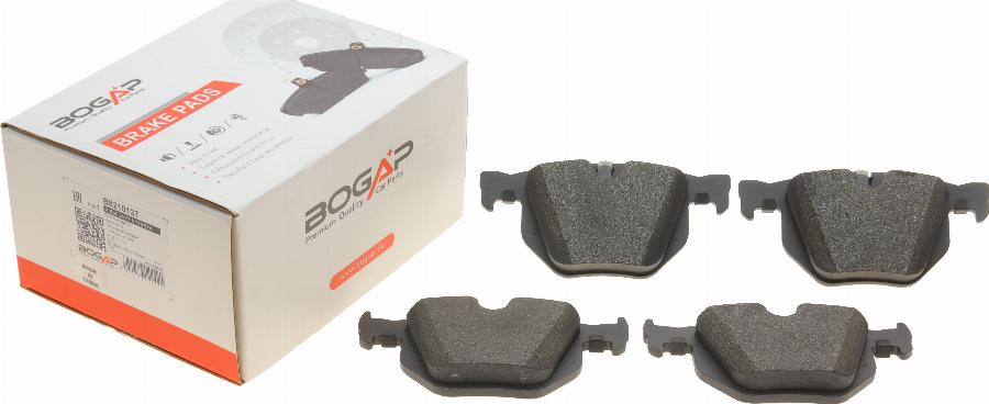 BOGAP B8210137 - Гальмівні колодки, дискові гальма autocars.com.ua