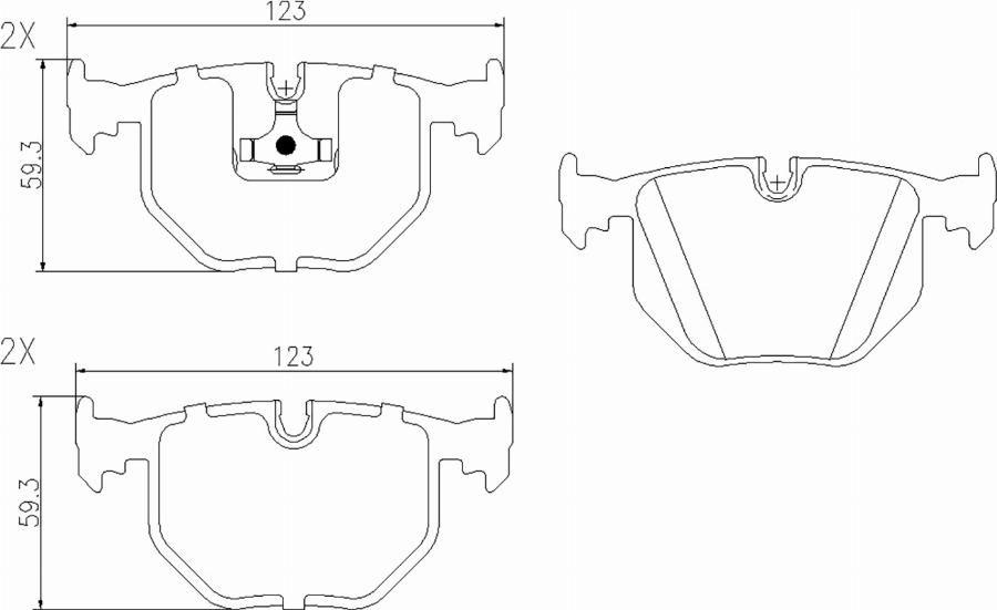 BOGAP B8210168 - Гальмівні колодки, дискові гальма autocars.com.ua