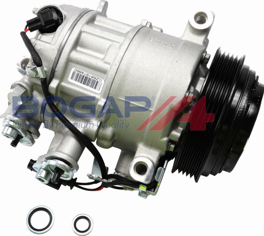 BOGAP C4110123 - Компресор, кондиціонер autocars.com.ua