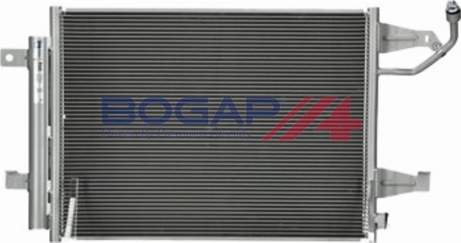 BOGAP C4117135 - Конденсатор, кондиціонер autocars.com.ua
