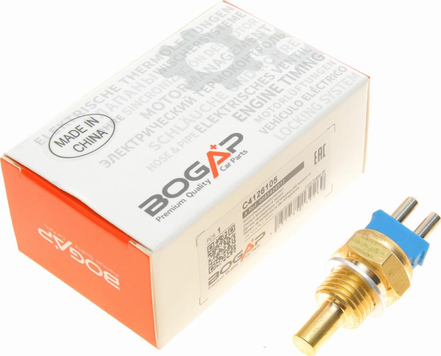 BOGAP C4126105 - Датчик, температура охлаждающей жидкости autodnr.net