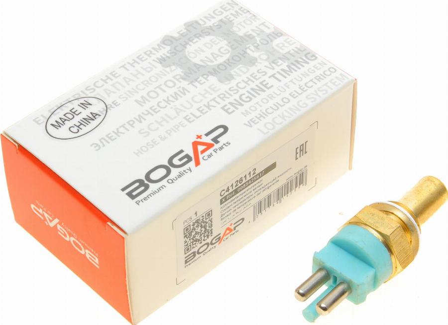 BOGAP C4126112 - Датчик, температура охлаждающей жидкости autodnr.net