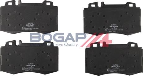 BOGAP C8210121 - Гальмівні колодки, дискові гальма autocars.com.ua