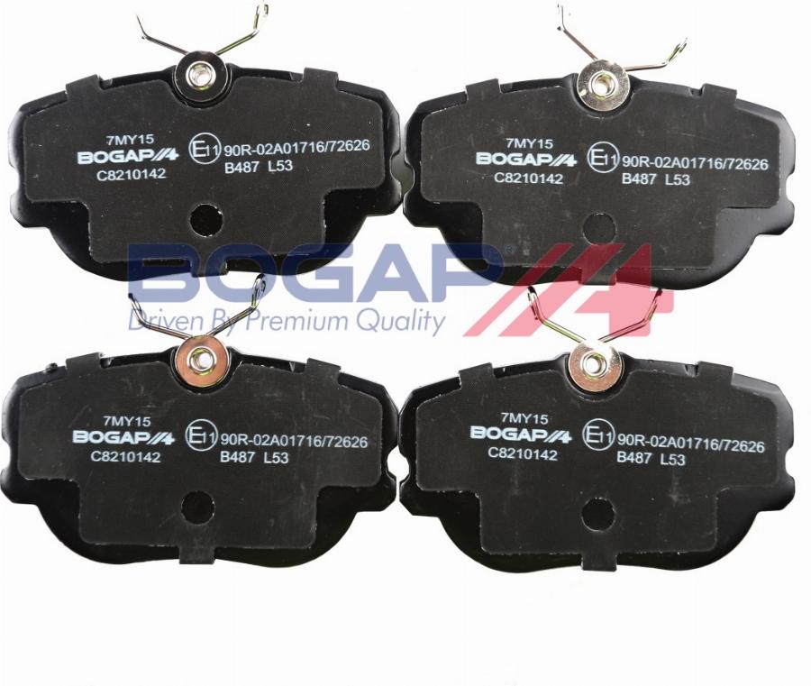 BOGAP C8210142 - Гальмівні колодки, дискові гальма autocars.com.ua