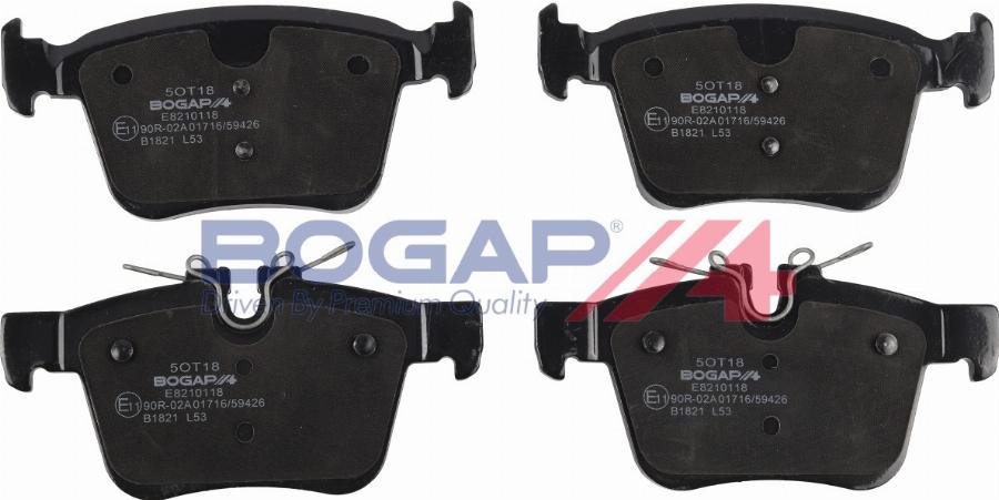 BOGAP E8210118 - Гальмівні колодки, дискові гальма autocars.com.ua