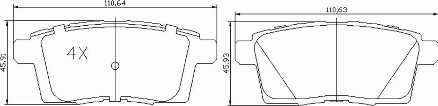 BOGAP F8210285 - Гальмівні колодки, дискові гальма autocars.com.ua