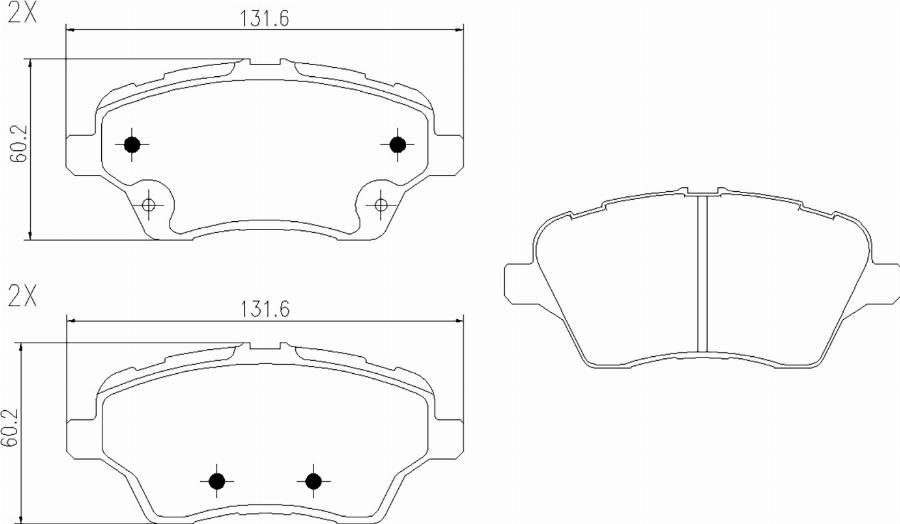 BOGAP F8210592 - Гальмівні колодки, дискові гальма autocars.com.ua