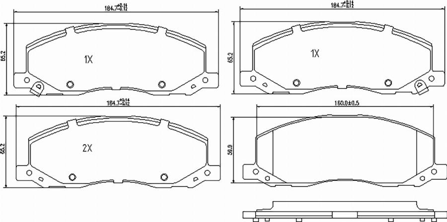 BOGAP L8210118 - Гальмівні колодки, дискові гальма autocars.com.ua