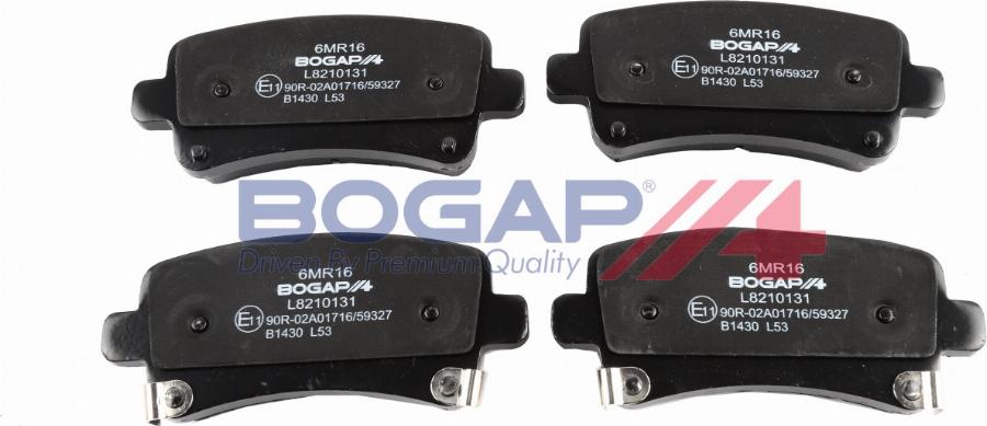 BOGAP L8210131 - Гальмівні колодки, дискові гальма autocars.com.ua