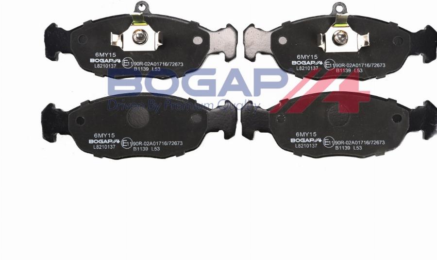 BOGAP L8210137 - Гальмівні колодки, дискові гальма autocars.com.ua