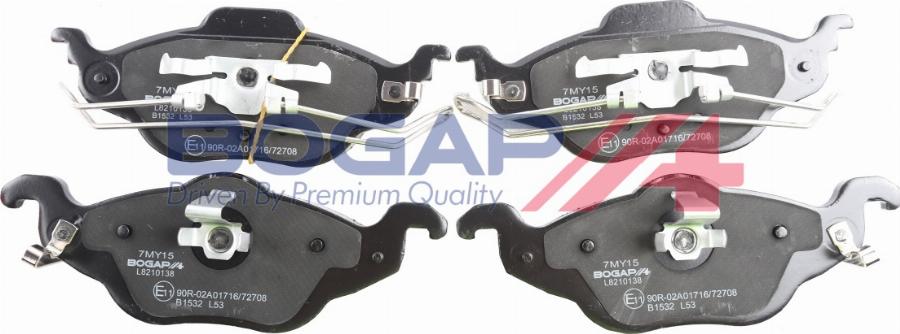 BOGAP L8210138 - Гальмівні колодки, дискові гальма autocars.com.ua