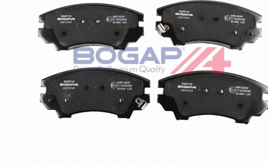 BOGAP L8210141 - Гальмівні колодки, дискові гальма autocars.com.ua