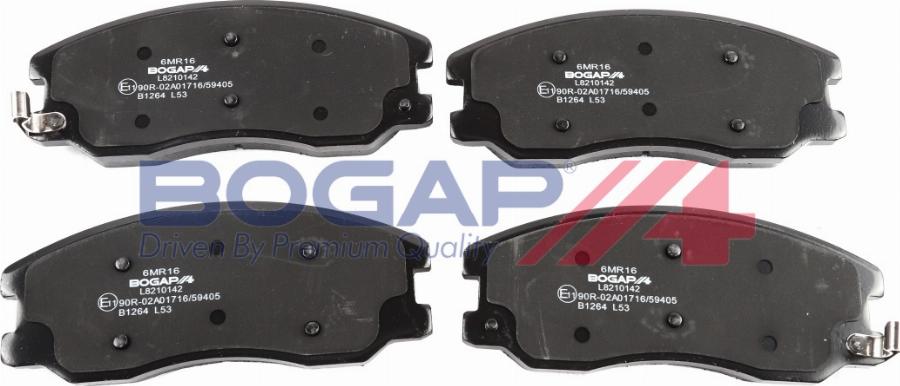 BOGAP L8210142 - Гальмівні колодки, дискові гальма autocars.com.ua