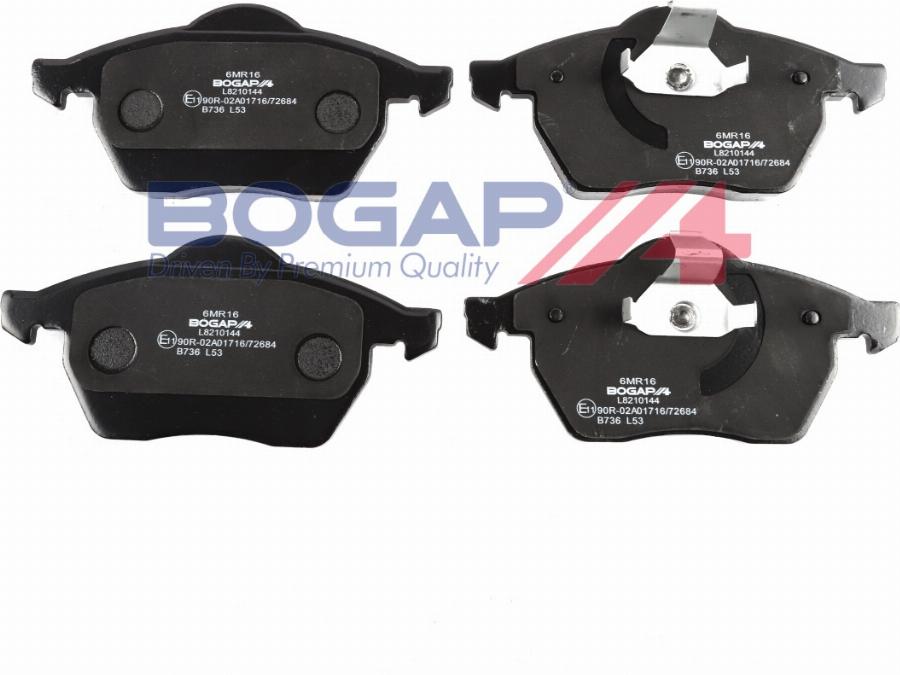 BOGAP L8210144 - Гальмівні колодки, дискові гальма autocars.com.ua