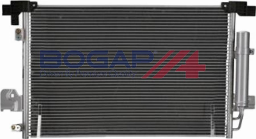 BOGAP P4117100 - Конденсатор, кондиціонер autocars.com.ua