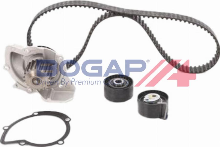 BOGAP P4234115 - Водяний насос + комплект зубчатого ременя autocars.com.ua