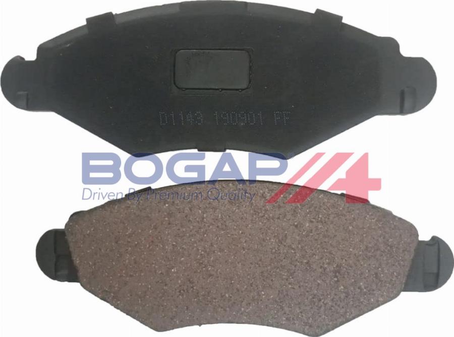 BOGAP P8210122 - Гальмівні колодки, дискові гальма autocars.com.ua
