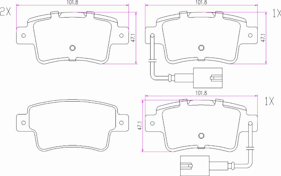 BOGAP P8210129 - Гальмівні колодки, дискові гальма autocars.com.ua