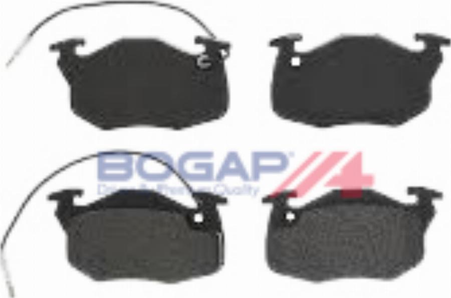 BOGAP P8210160 - Гальмівні колодки, дискові гальма autocars.com.ua
