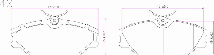 BOGAP R8210115 - Гальмівні колодки, дискові гальма autocars.com.ua