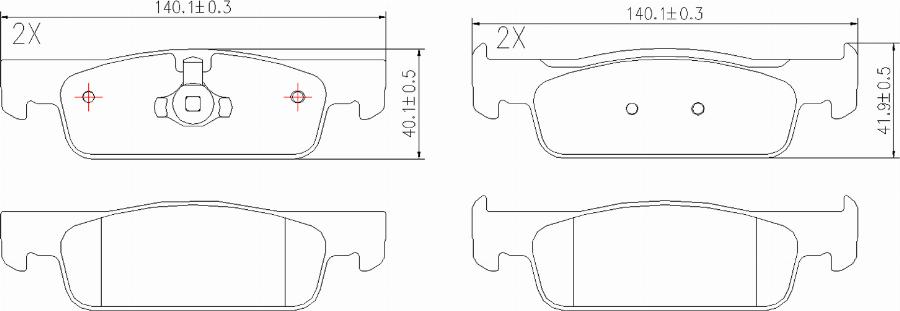 BOGAP R8210129 - Гальмівні колодки, дискові гальма autocars.com.ua