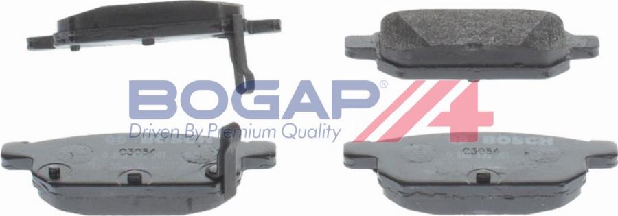 BOGAP U8210101 - Гальмівні колодки, дискові гальма autocars.com.ua