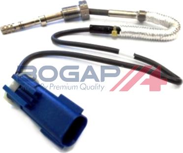 BOGAP W6120139 - Датчик, температура вихлопних газів autocars.com.ua