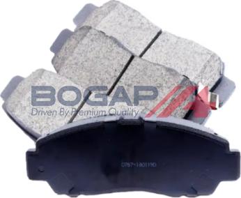BOGAP Y8210120 - Гальмівні колодки, дискові гальма autocars.com.ua