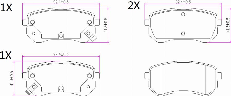 BOGAP Y8210123 - Гальмівні колодки, дискові гальма autocars.com.ua