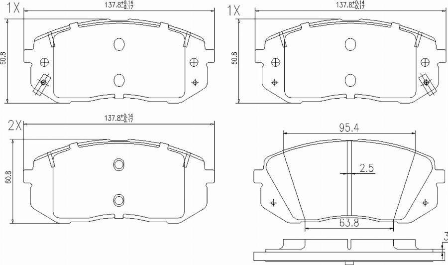 BOGAP Y8210169 - Гальмівні колодки, дискові гальма autocars.com.ua