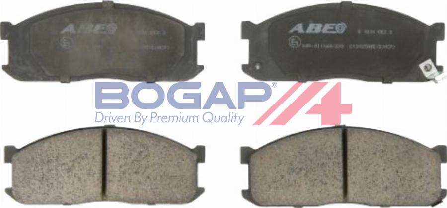 BOGAP Y8210214 - Гальмівні колодки, дискові гальма autocars.com.ua