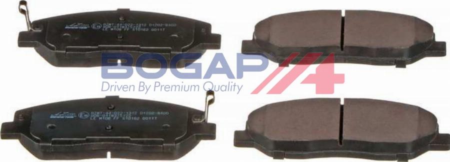 BOGAP Y8210216 - Гальмівні колодки, дискові гальма autocars.com.ua