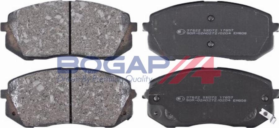 BOGAP Y8210220 - Гальмівні колодки, дискові гальма autocars.com.ua