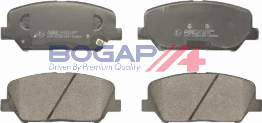 BOGAP Y8210229 - Гальмівні колодки, дискові гальма autocars.com.ua