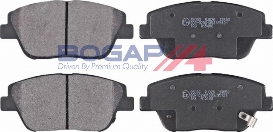 BOGAP Y8210230 - Гальмівні колодки, дискові гальма autocars.com.ua