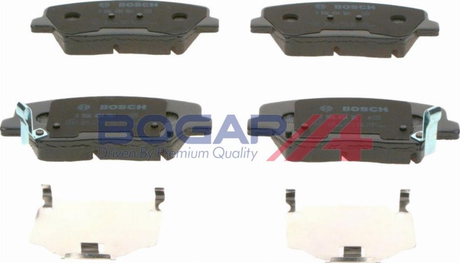 BOGAP Y8210243 - Гальмівні колодки, дискові гальма autocars.com.ua