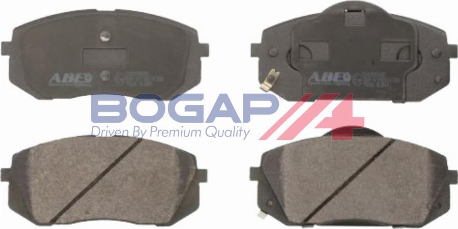 BOGAP Y8210244 - Гальмівні колодки, дискові гальма autocars.com.ua