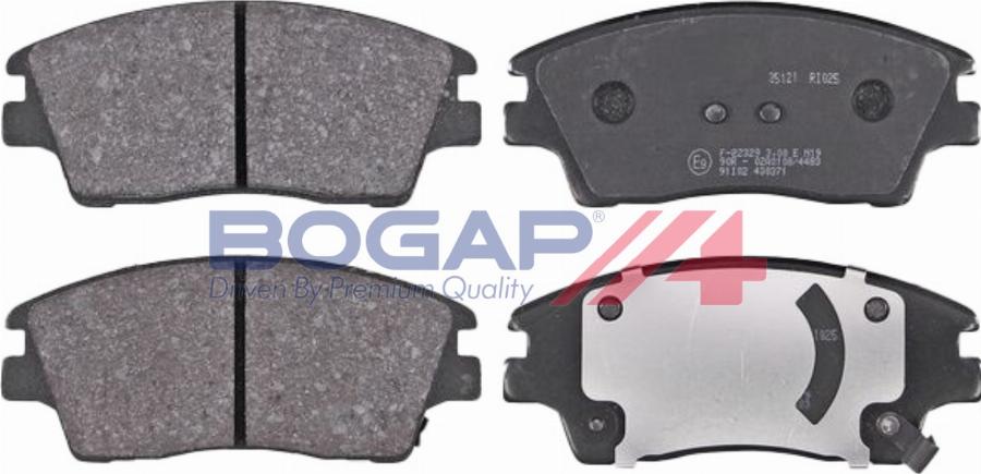 BOGAP Y8210247 - Гальмівні колодки, дискові гальма autocars.com.ua