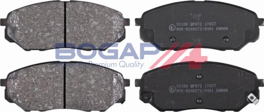 BOGAP Y8210251 - Гальмівні колодки, дискові гальма autocars.com.ua
