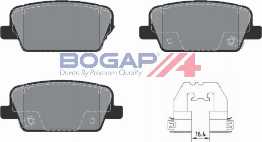 BOGAP Y8210259 - Гальмівні колодки, дискові гальма autocars.com.ua