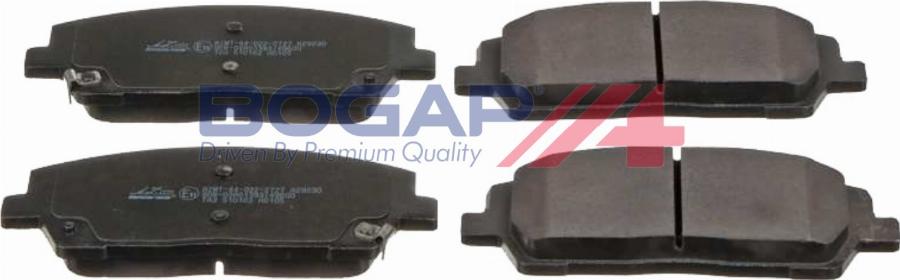 BOGAP Y8210262 - Гальмівні колодки, дискові гальма autocars.com.ua