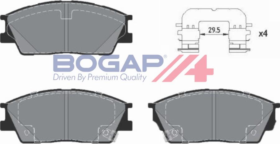 BOGAP Y8210263 - Гальмівні колодки, дискові гальма autocars.com.ua