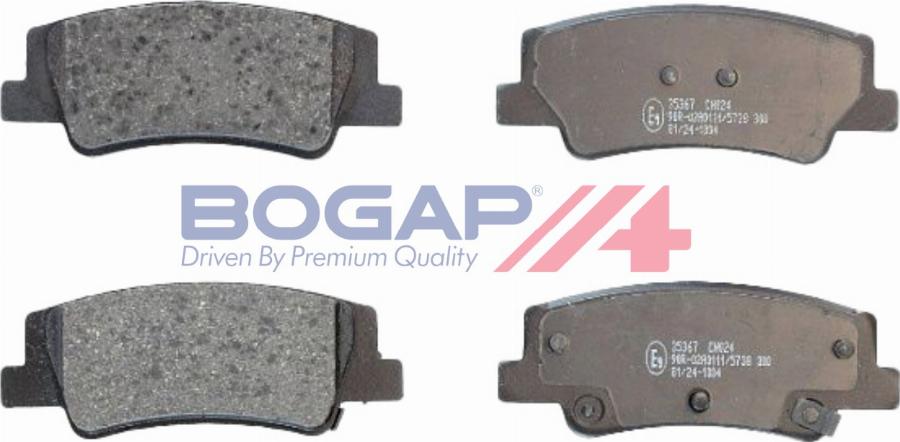 BOGAP Y8210265 - Гальмівні колодки, дискові гальма autocars.com.ua