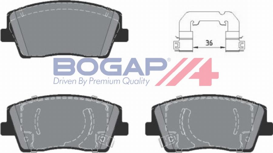 BOGAP Y8210273 - Гальмівні колодки, дискові гальма autocars.com.ua