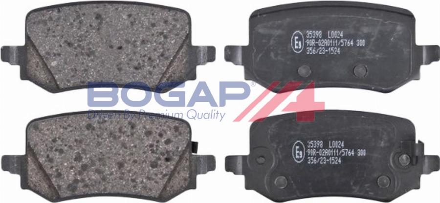 BOGAP Y8210274 - Гальмівні колодки, дискові гальма autocars.com.ua