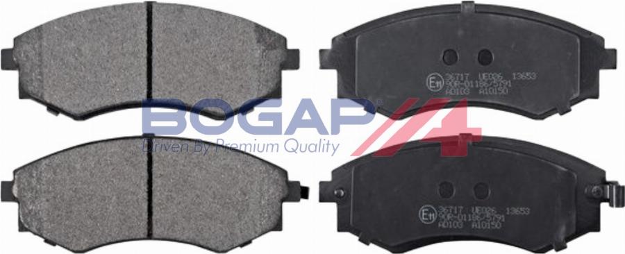 BOGAP Y8210276 - Гальмівні колодки, дискові гальма autocars.com.ua