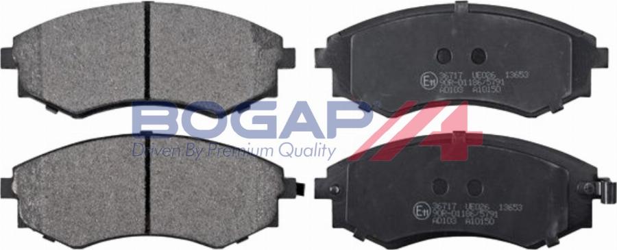 BOGAP Y8210281 - Гальмівні колодки, дискові гальма autocars.com.ua