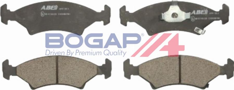 BOGAP Y8210282 - Гальмівні колодки, дискові гальма autocars.com.ua