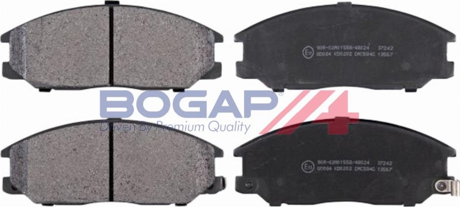 BOGAP Y8210289 - Гальмівні колодки, дискові гальма autocars.com.ua
